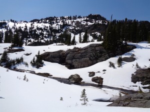 Small river going through Rampart Lakes